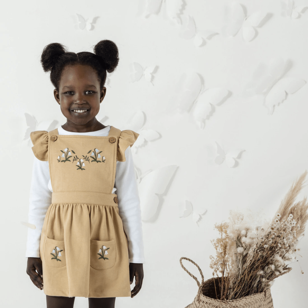 Embroidered pinafore store